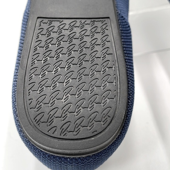Bacia Night Blue Knit Ballet Flat Slip On Washable Shoes Extra Insoles - Size 10 - Picture 7 of 15
